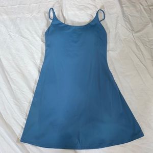 Blue Athletic Dress with built in bra & bodysuit